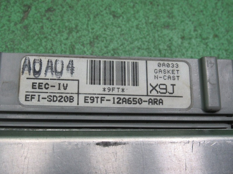 X9J 88-89 FORD F150 5.0 ECU ECM PCM ENGINE COMPUTER E9TF-12A650-ARA RE