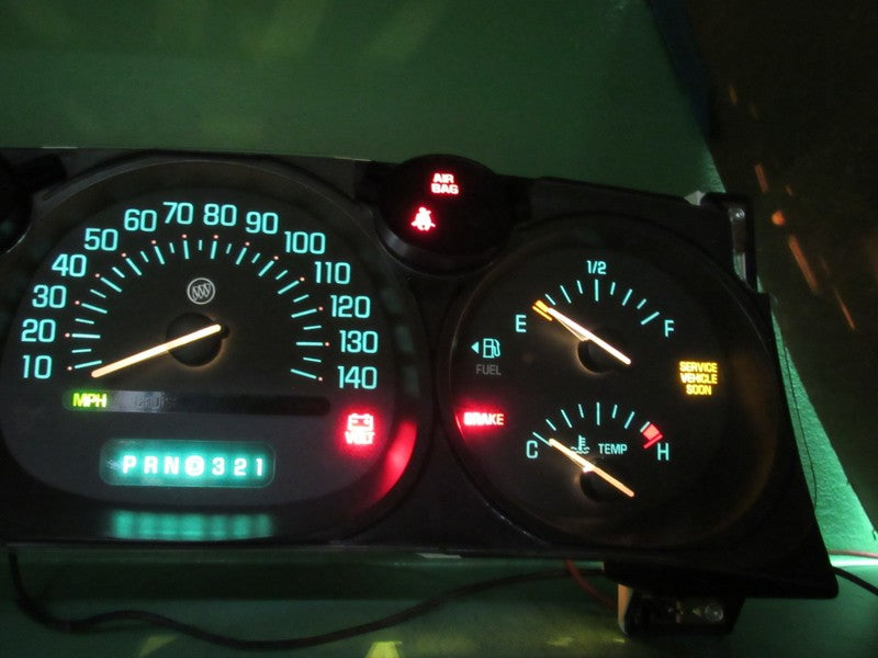 02-05 BUICK LESABRE INSTRUMENT GAUGE CLUSTER GAUGES SPEEDO TACH MILEAG