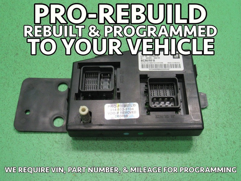 05-06 COLORADO CANYON i280 BCM BODY CONTROL MODULE VIN AND MILEAGE PRO